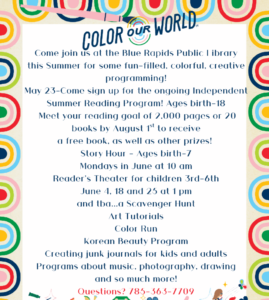 Summer Reading signup May 2